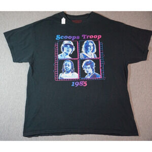 Stranger Things Unisex T-shirt Sz XL Black Graphic Cast Print